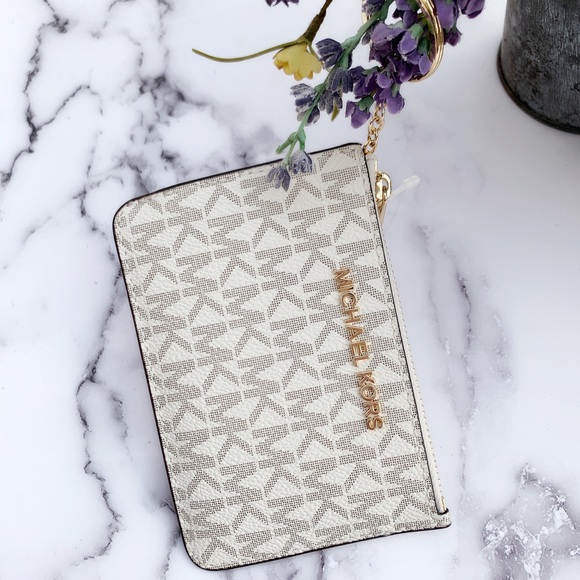 Michael Kors Card Holder Wallet vanilla ballet - Picture 2 of 3